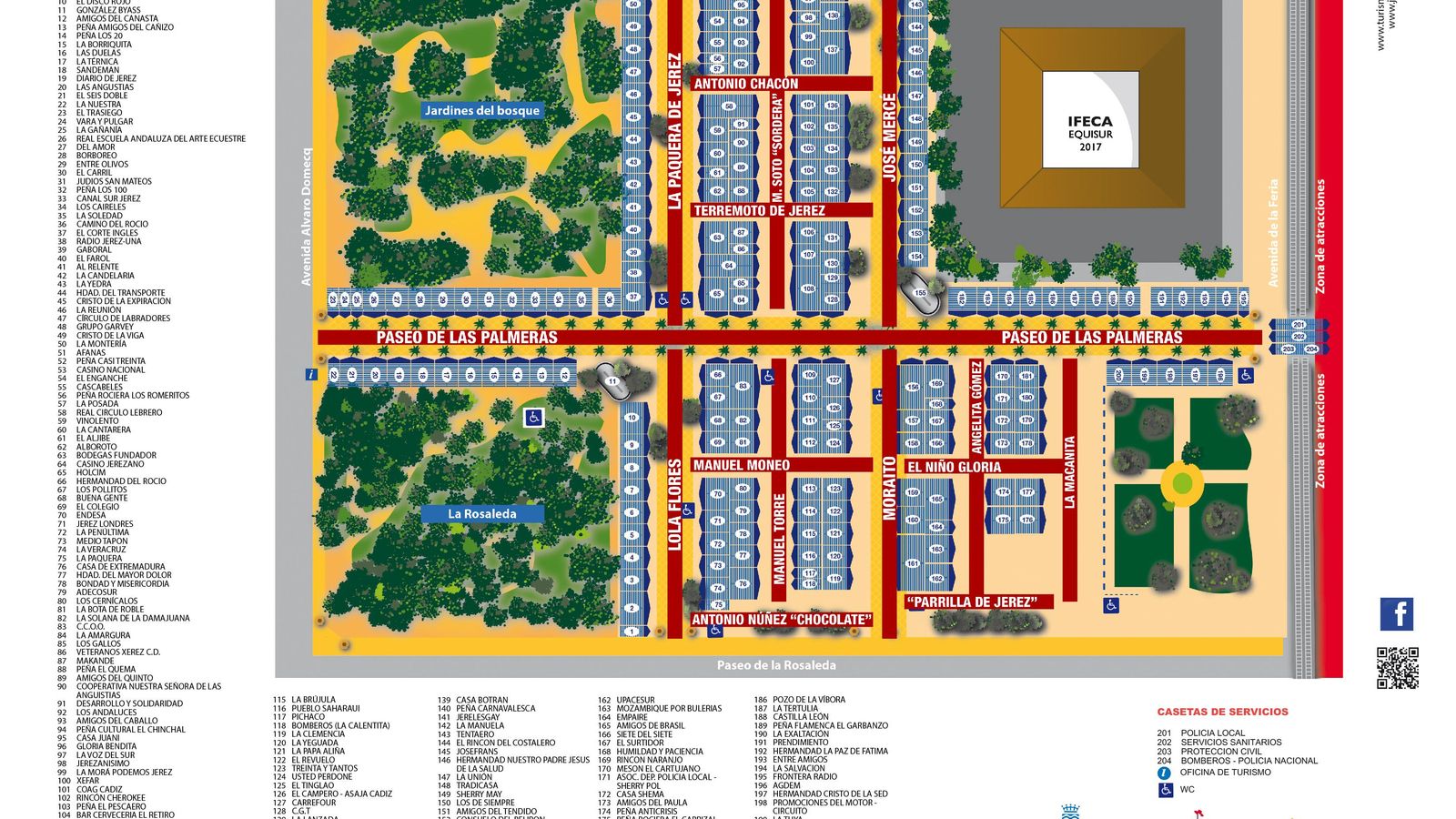 Plano provisional de la Feria del Caballo.
