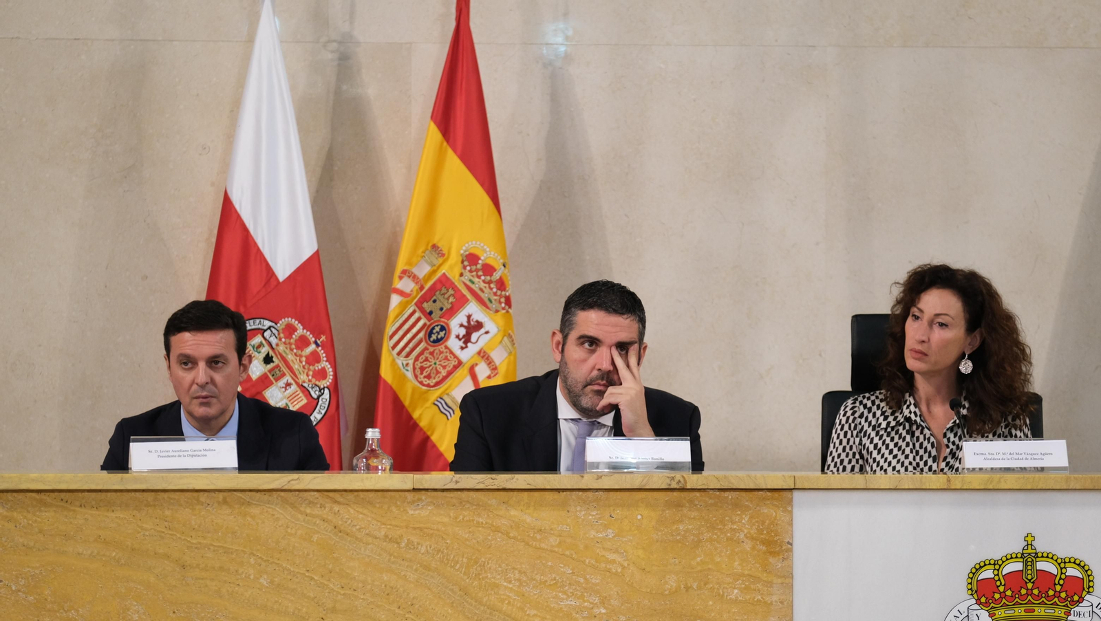 Imágenes del pleno del Ayuntamiento de Almería