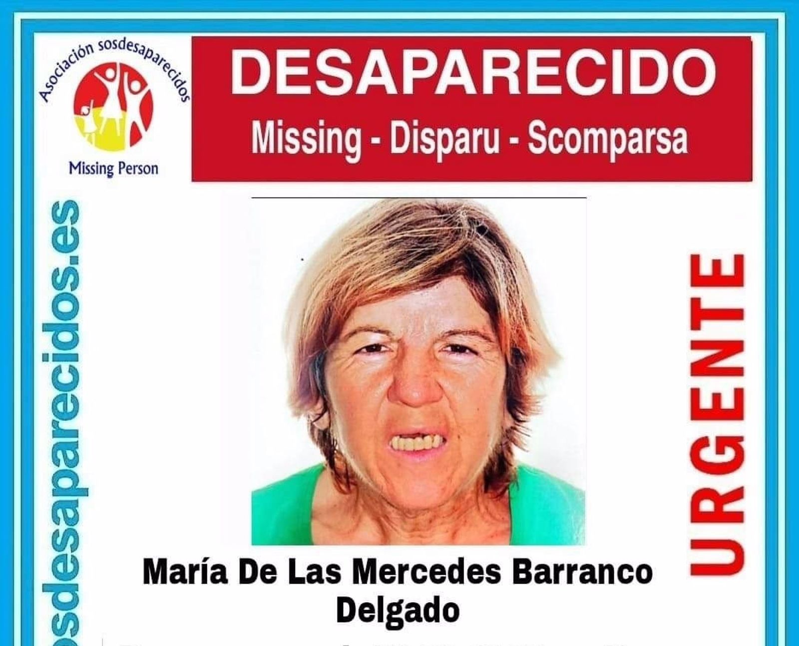 Imagen de la desaparecida.