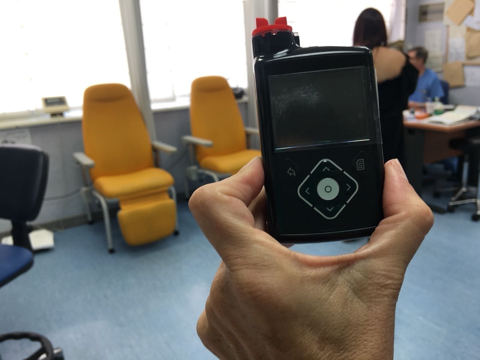 Un aparato de control de glucosa