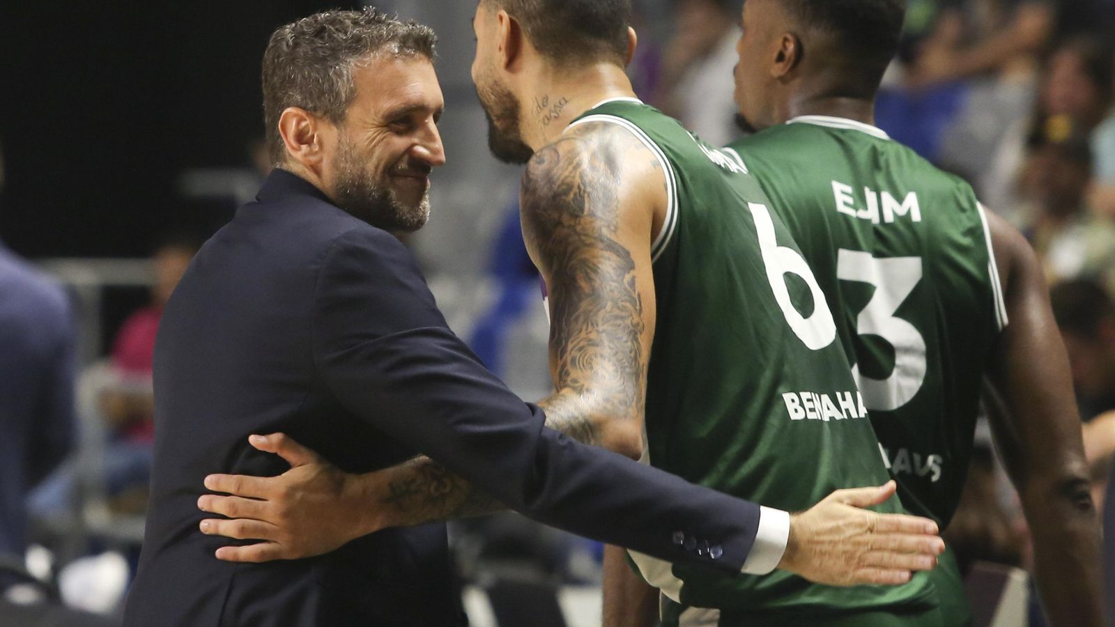 Ibon Navarro, con Augusto Lima.