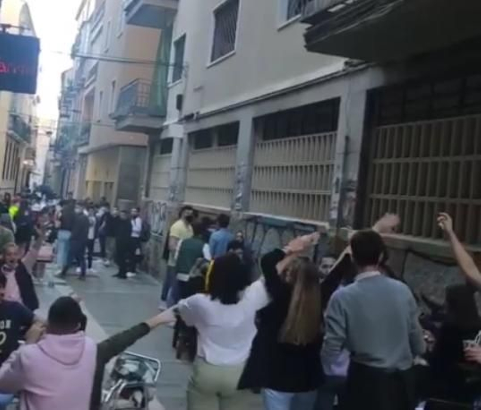 Calle Beatas en Málaga el pasado sábado