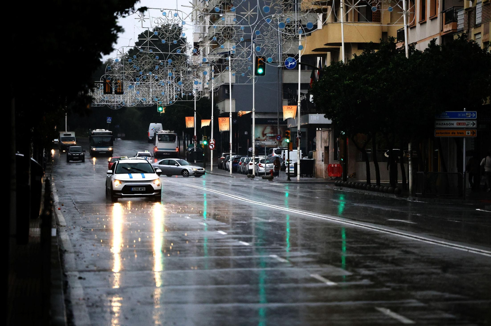 Imágenes del paso de la DANA por Huelva
