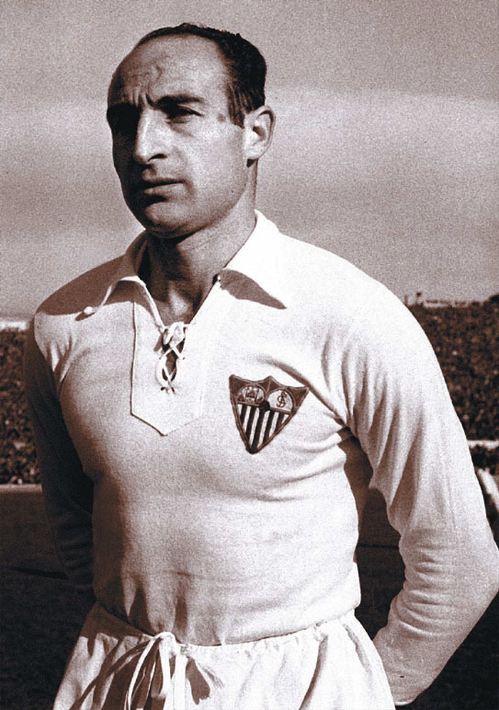 Juan Araujo, con el Sevilla.