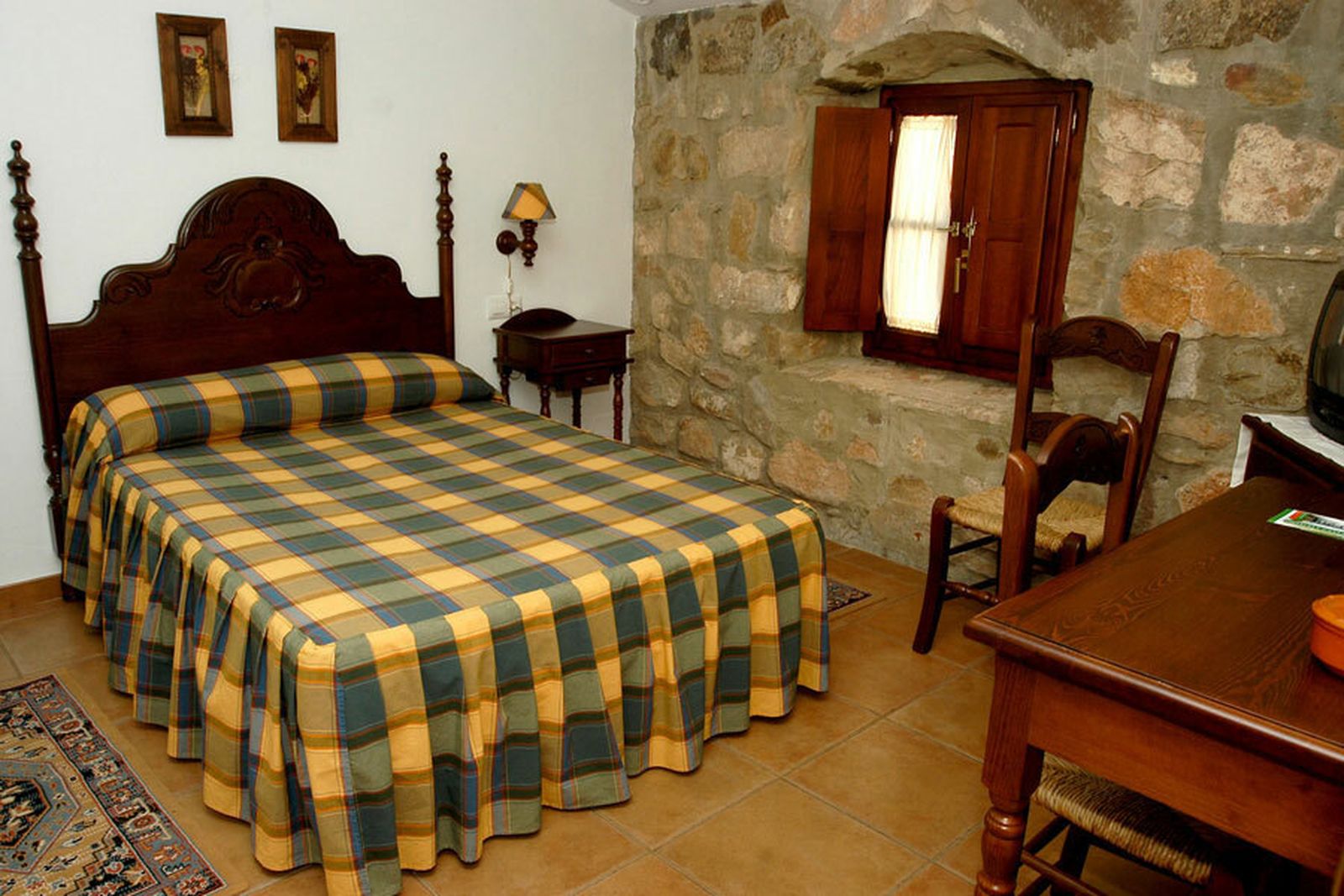 Una de las habitaciones del hotel.