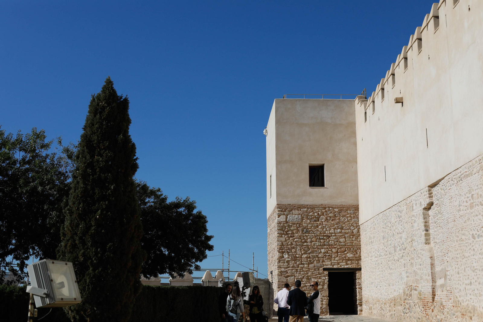 Restauración torre Sur Alcazaba