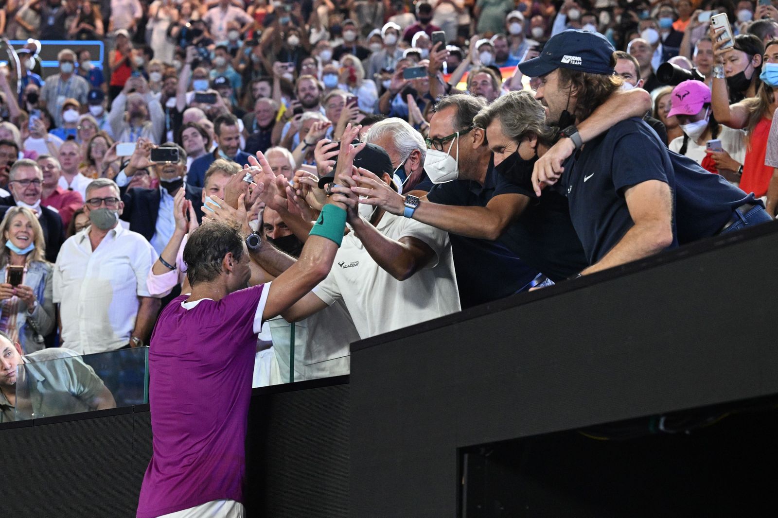 Las imágenes del histórico triunfo de Nadal sobre Medvedev (y 8)