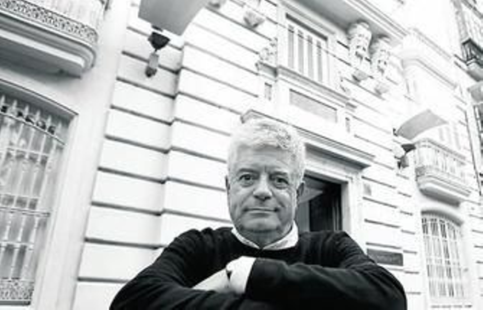 César Portela en una visita que realizó a la capital gaditana hace unos años.