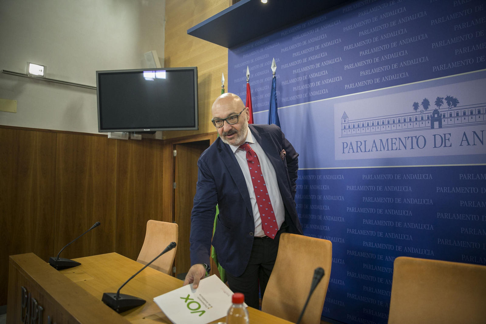 Alejandro Hernández, en el Parlamento Andaluz.
