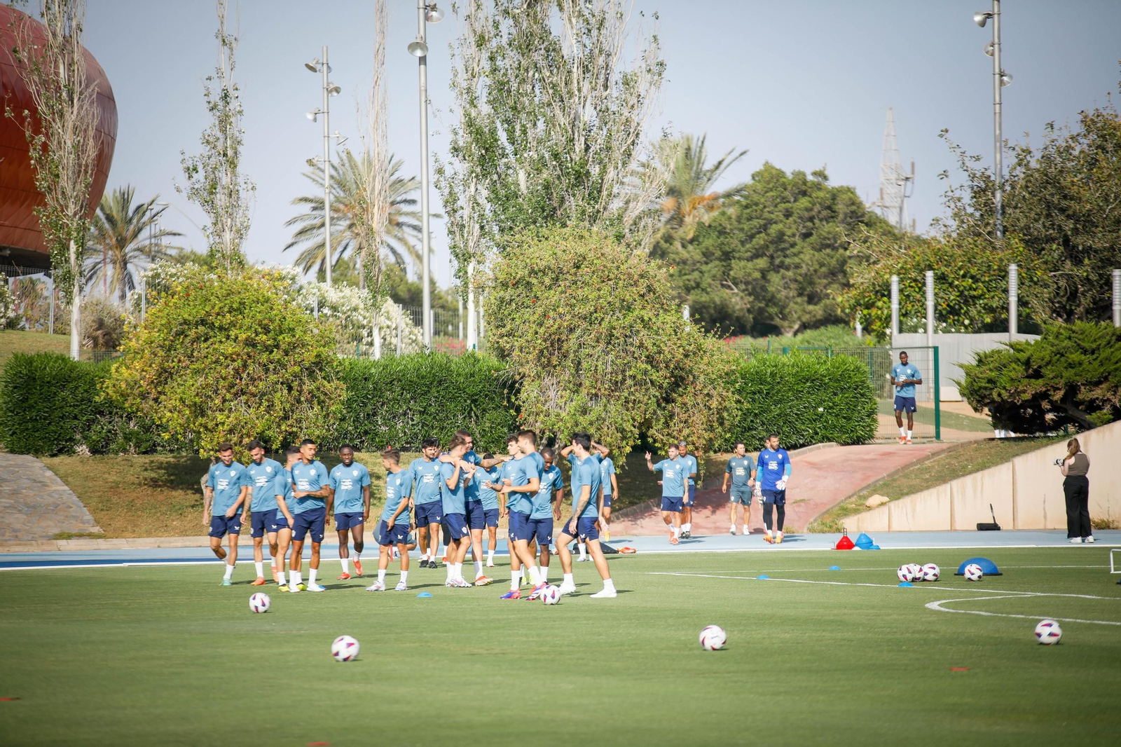 Primer entrenamiento pretemporada del Almería, en imágenes