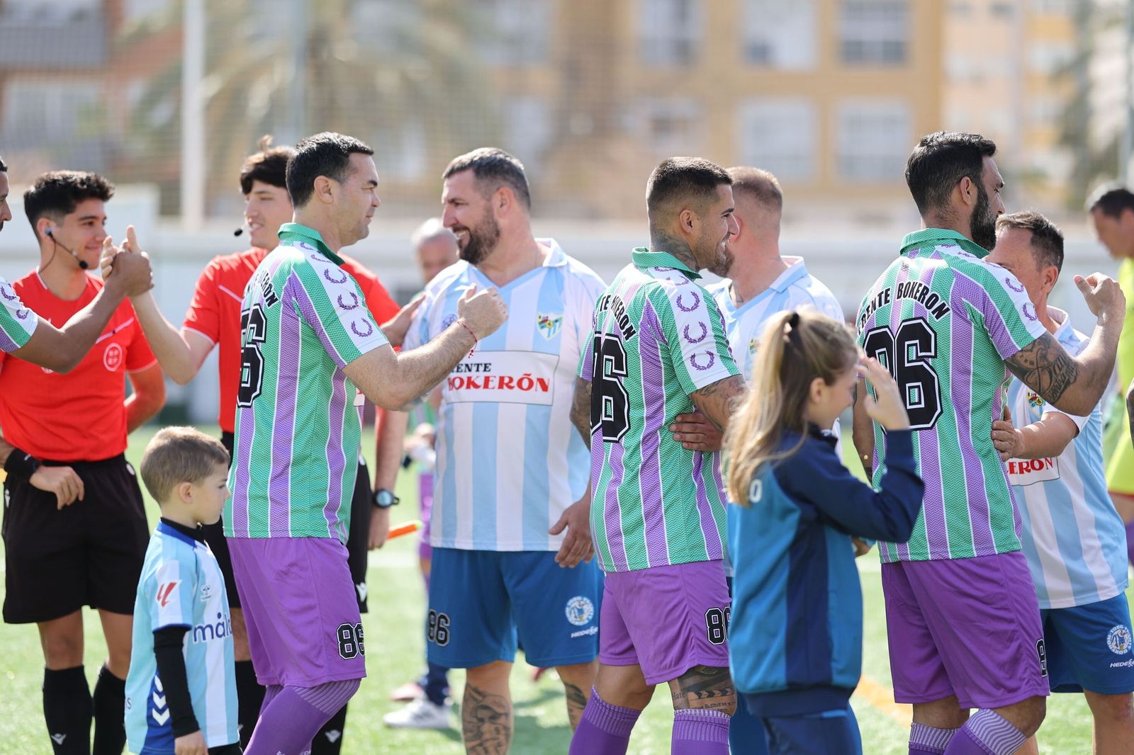Leyendas del Málaga CF se reúnen en el césped