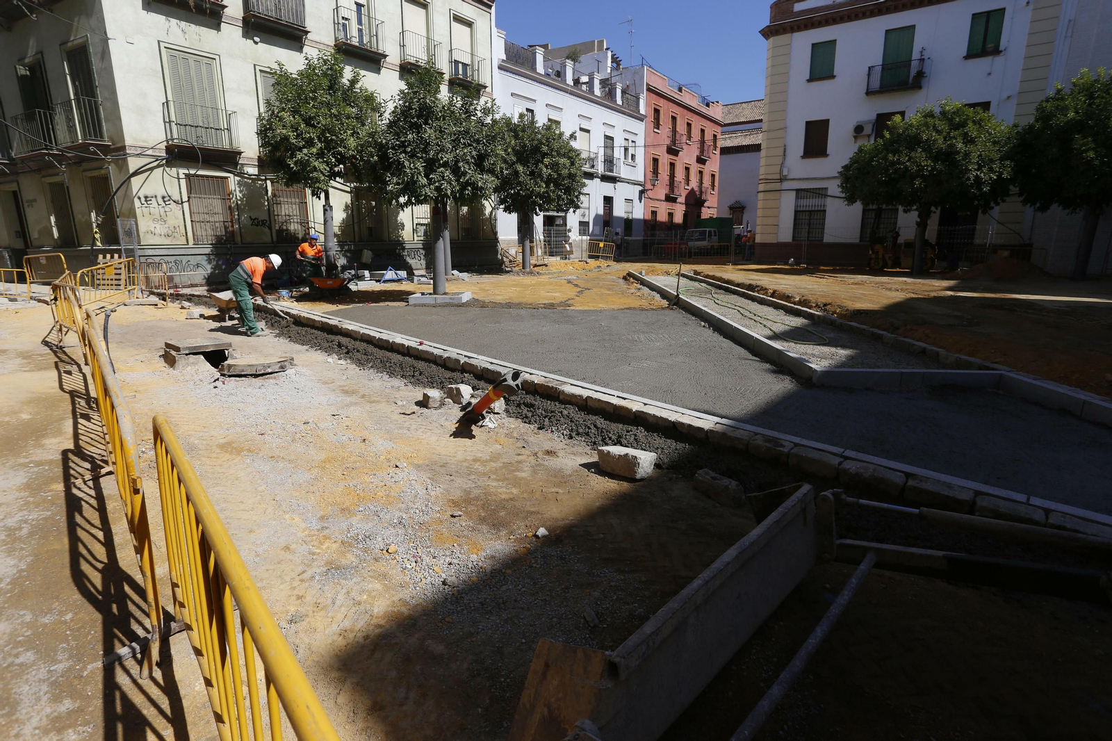 La Plaza Moravia, en el barrio de San Julián.