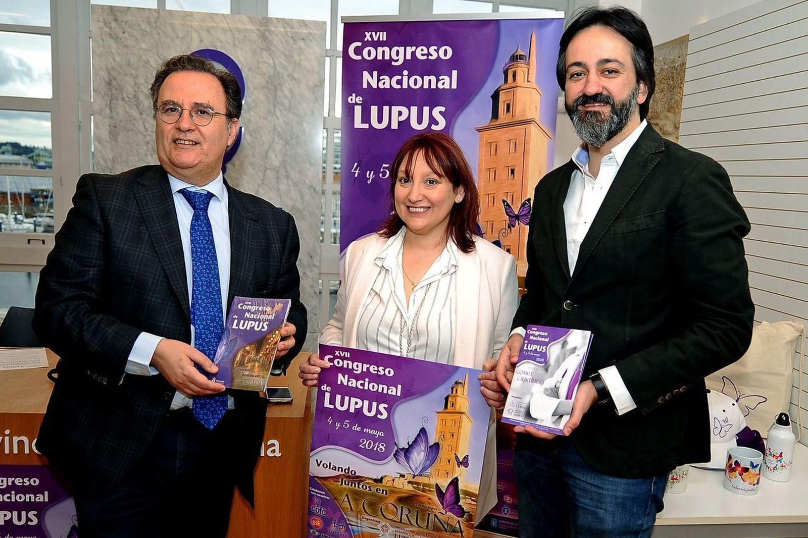 Francisco Blanco, Nuria Carballeda y Héctor Castro, en el congreso celebrado la semana pasada.