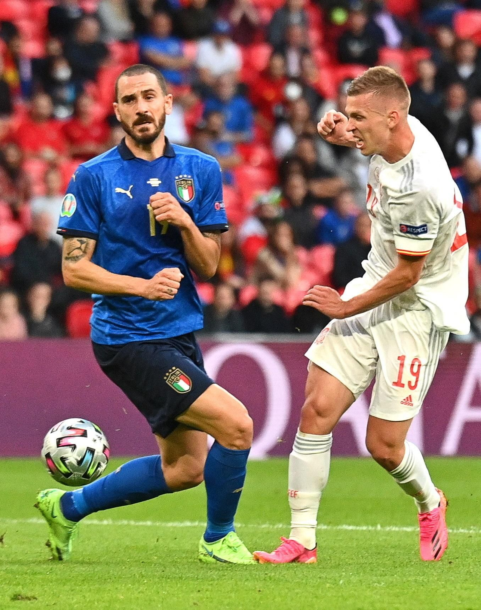 Las imágenes de la semifinal Italia-España de Eurocopa