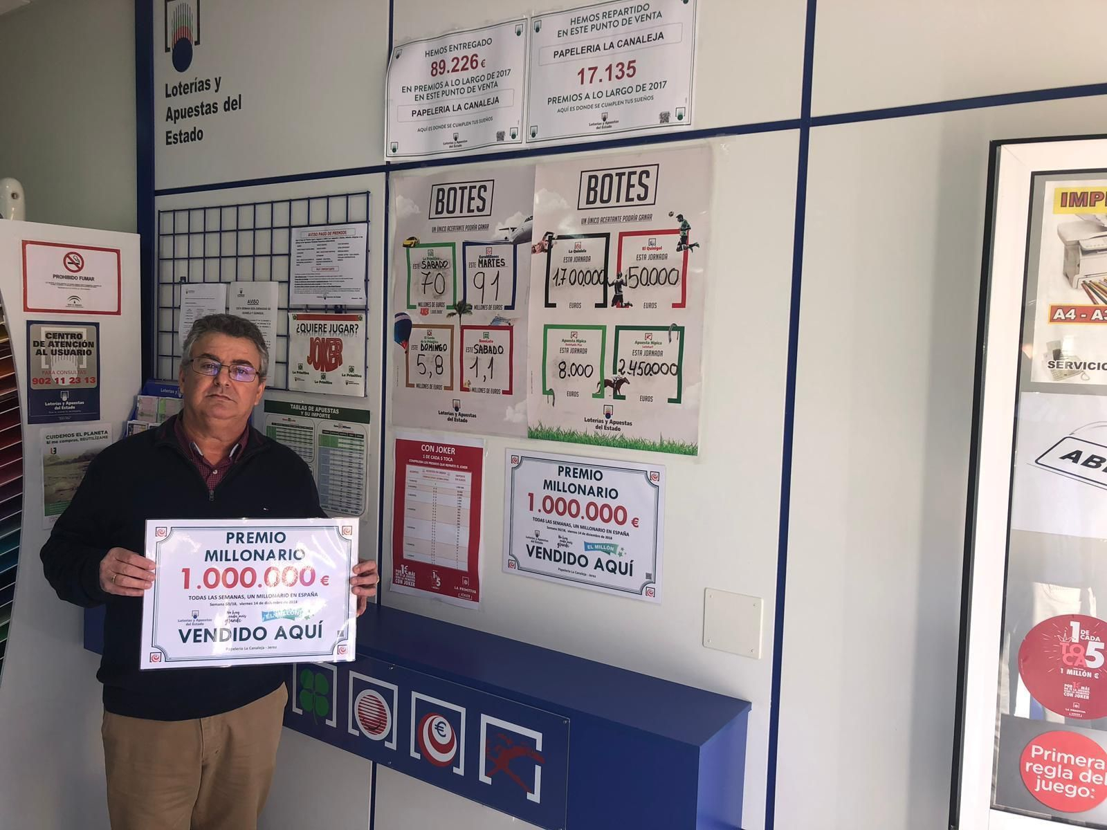 Premio millonario en La Canaleja Los mayores premios de la Lotería en Jerez en los últimos años