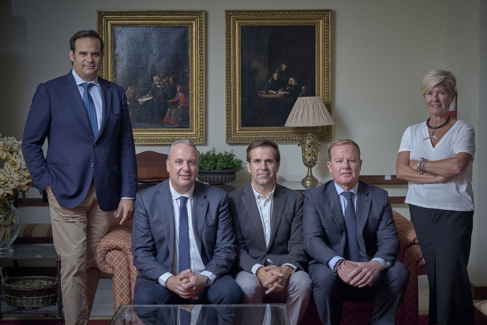 Pedro Galán, Juan Carlos Ruiz Boix, Alejandro Vedía, Stefaan De Clerck y Marta Garat.