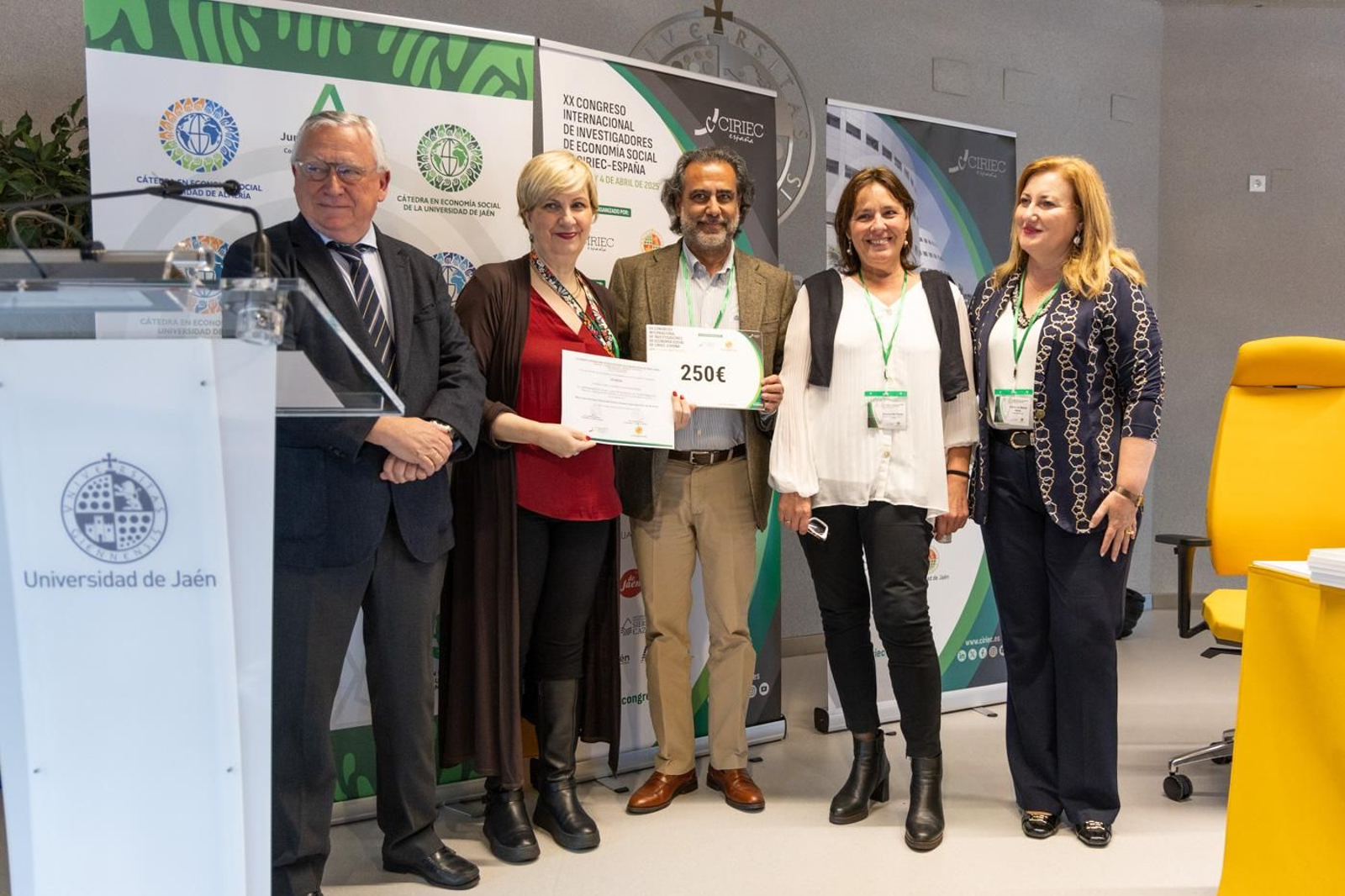 Entrega de premios y clausura del XX Congreso Internacional de Investigadores de Economía Social de Ciriec-España
