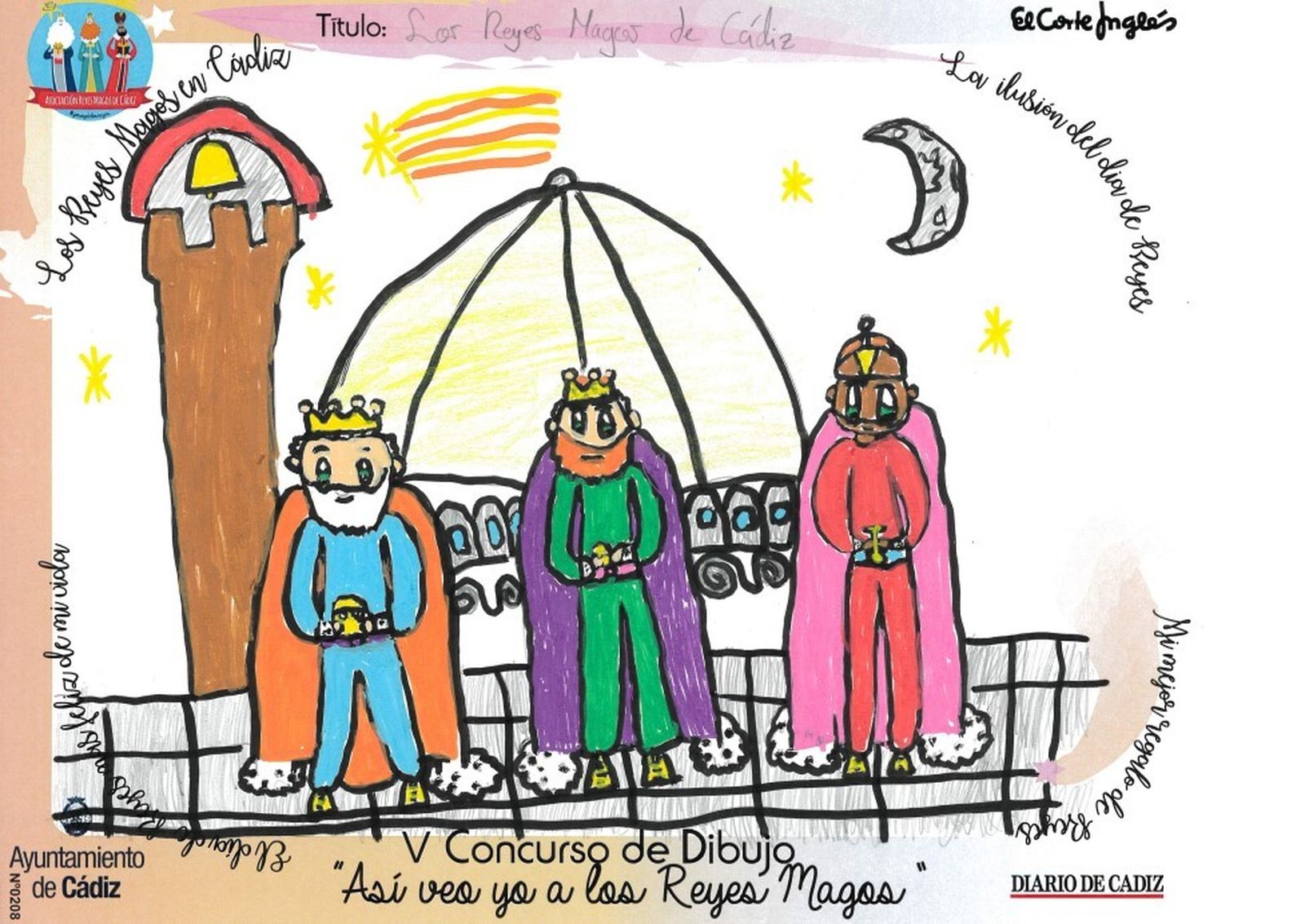 Los dibujos del concurso 'Así veo yo a los Reyes Magos'.