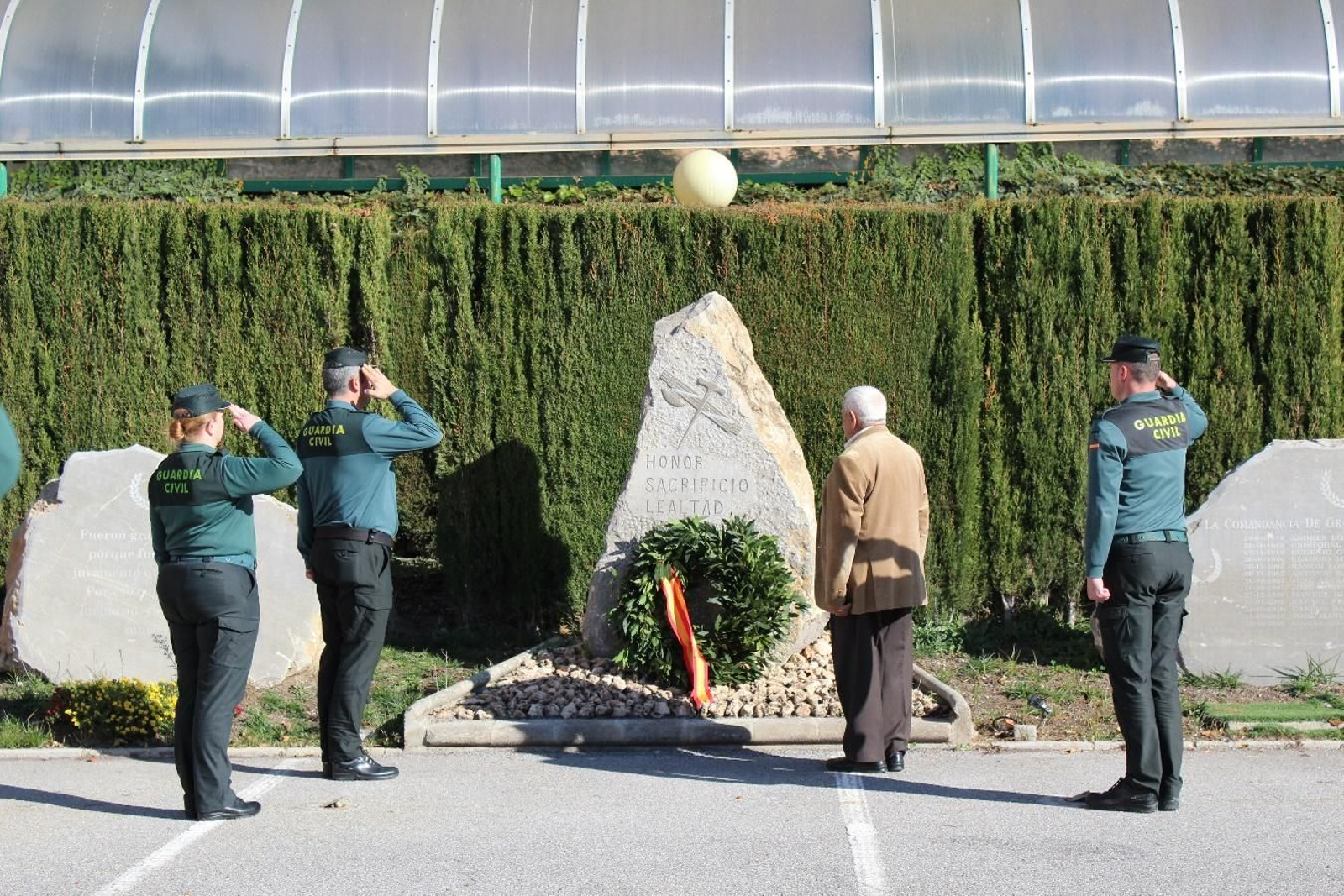 Un momento del homenaje.