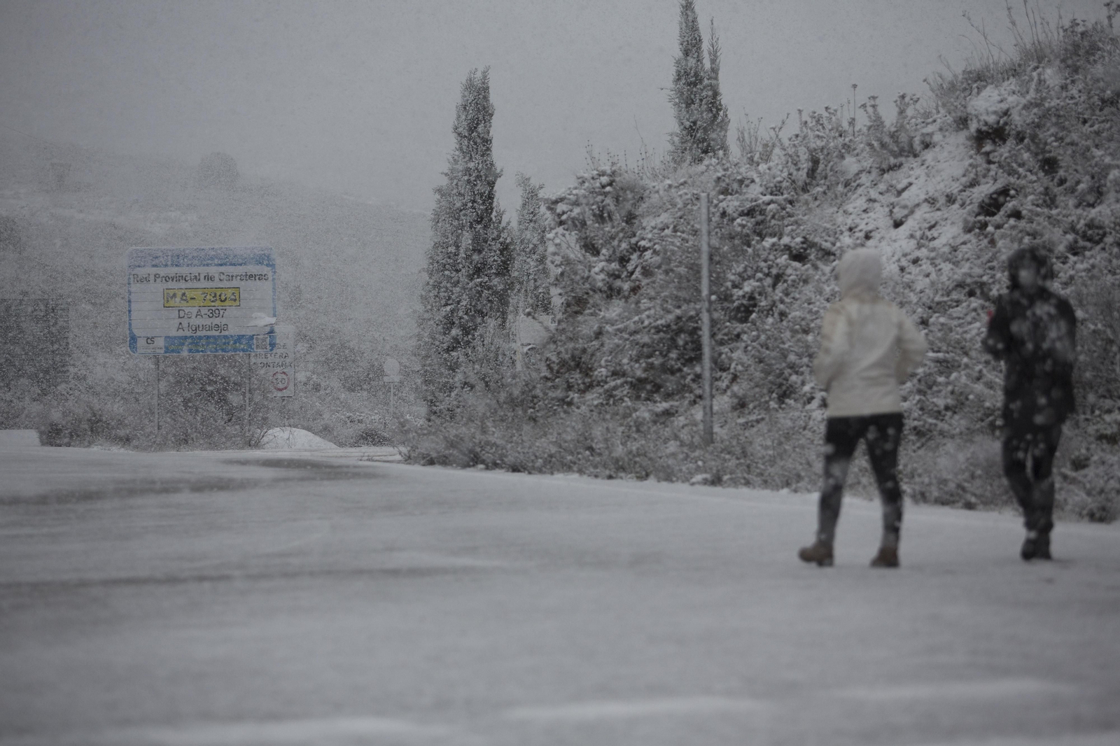 Fotos de la nieve en Ronda