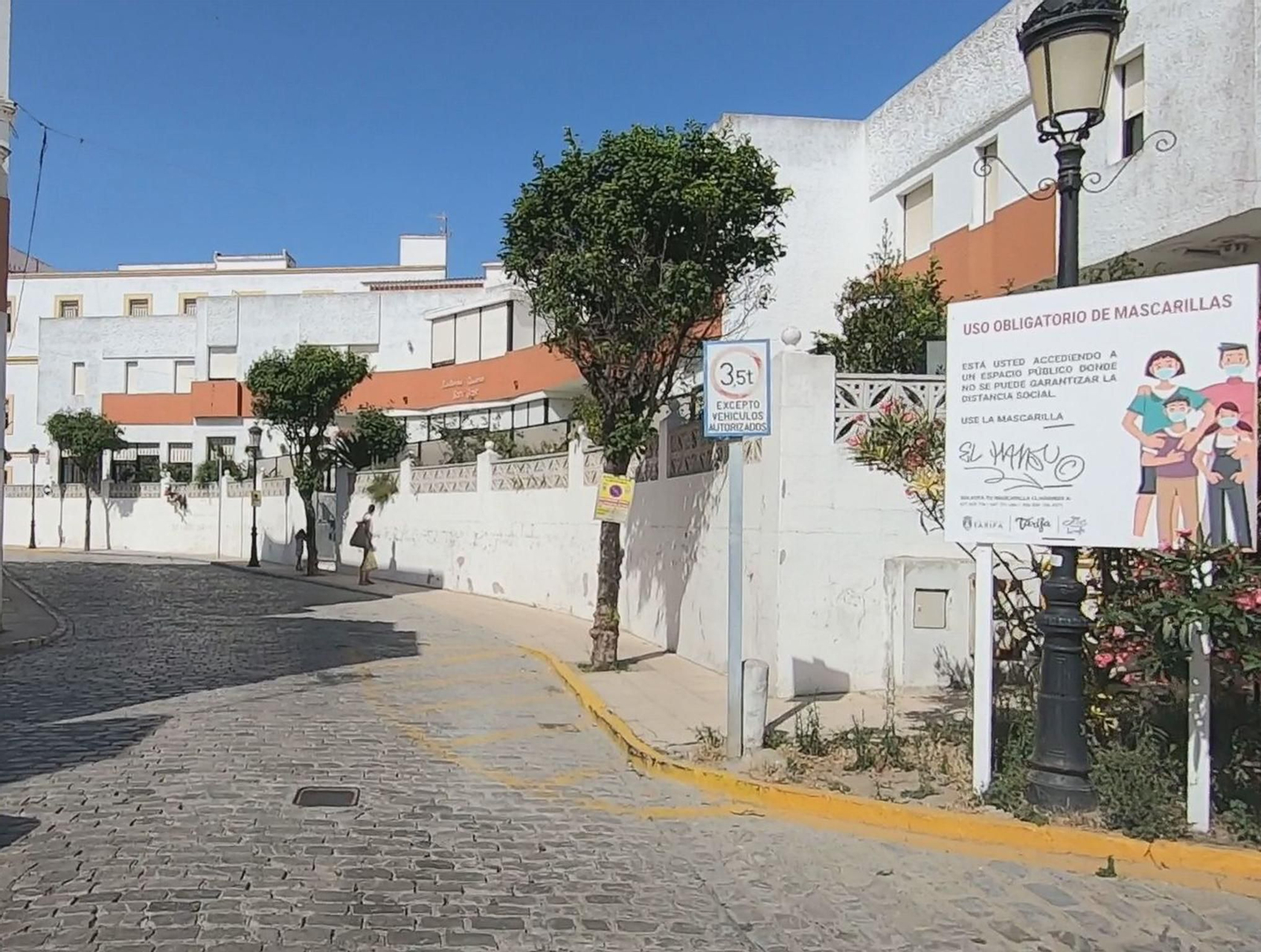 El acceso a La Calzada.