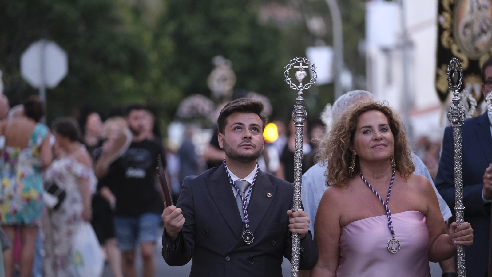 Procesión terrestre de la Virgen del Carmen en Aguadulce