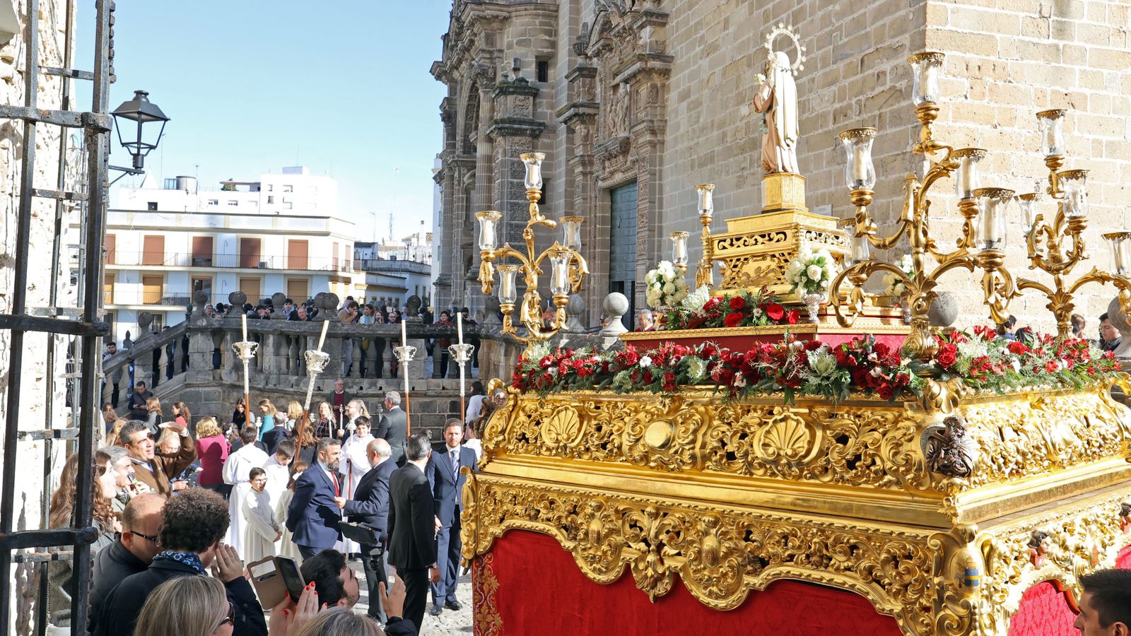 Procesión de la Virgen de la Inmaculada Concepción por las calle de Jerez