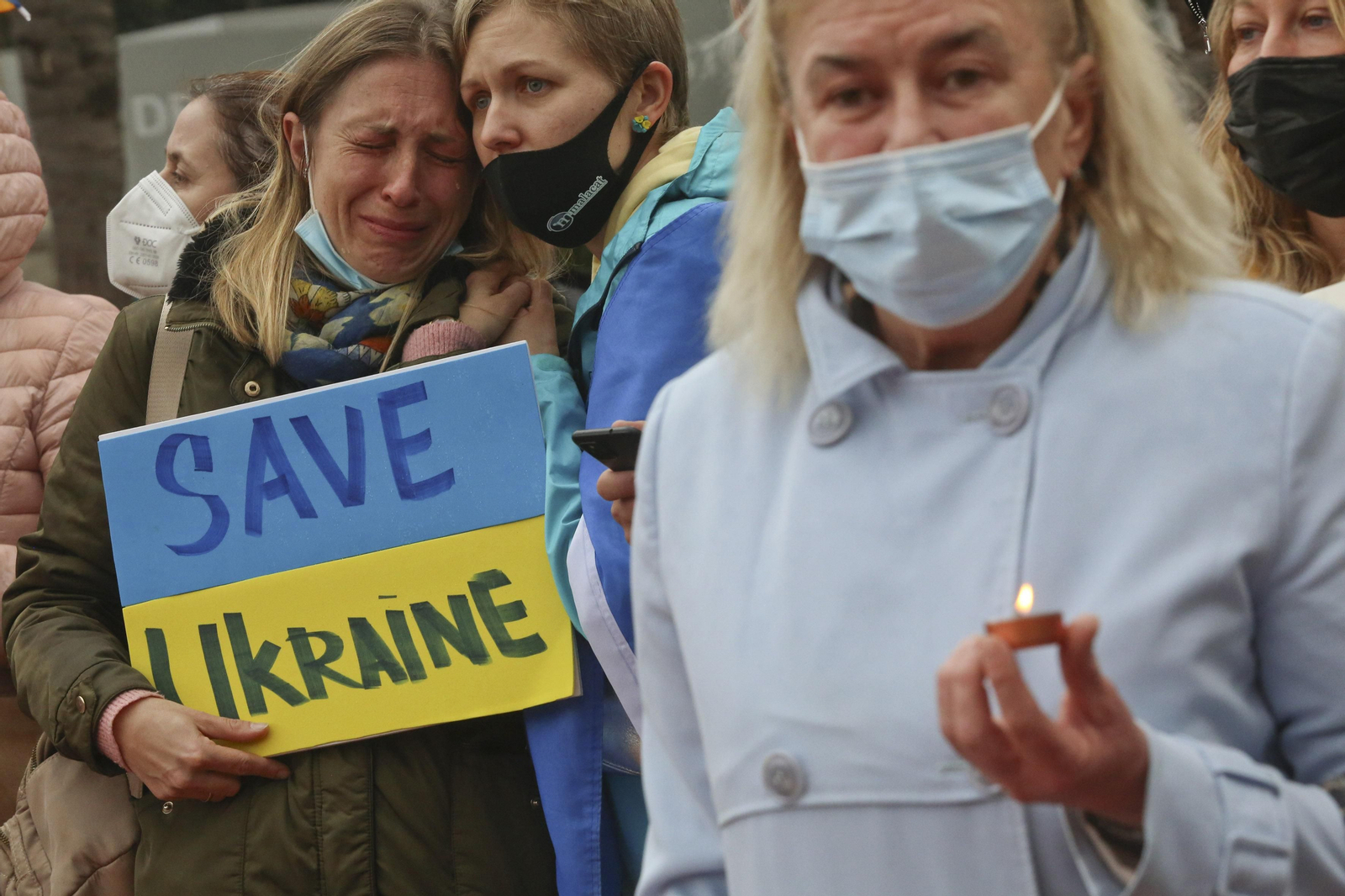 Las fotos de la concentración en Málaga para implorar la paz