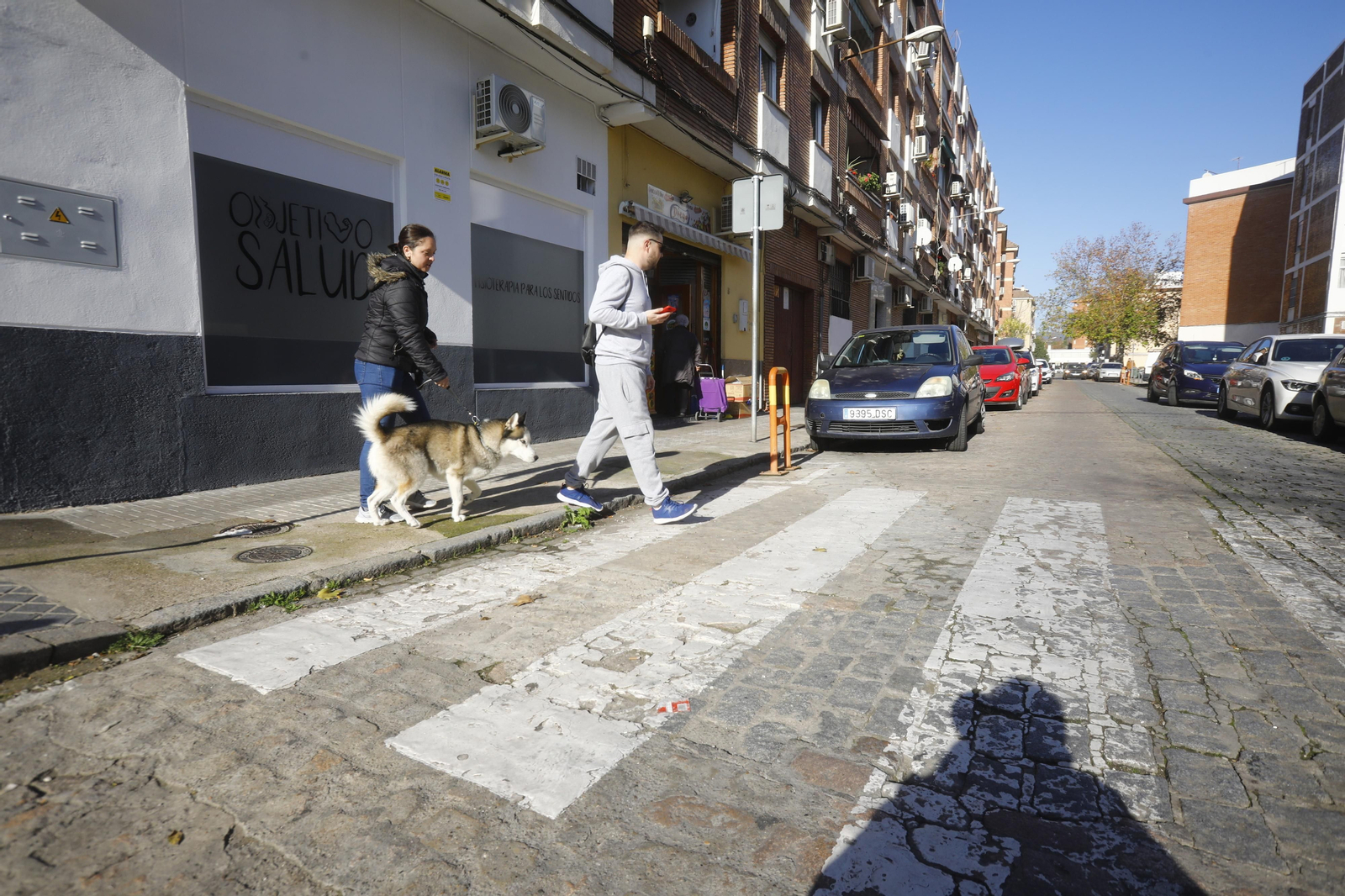 Imágenes de algunos de los pasos de peatones de Córdoba en los que se mejorará la accesibilidad