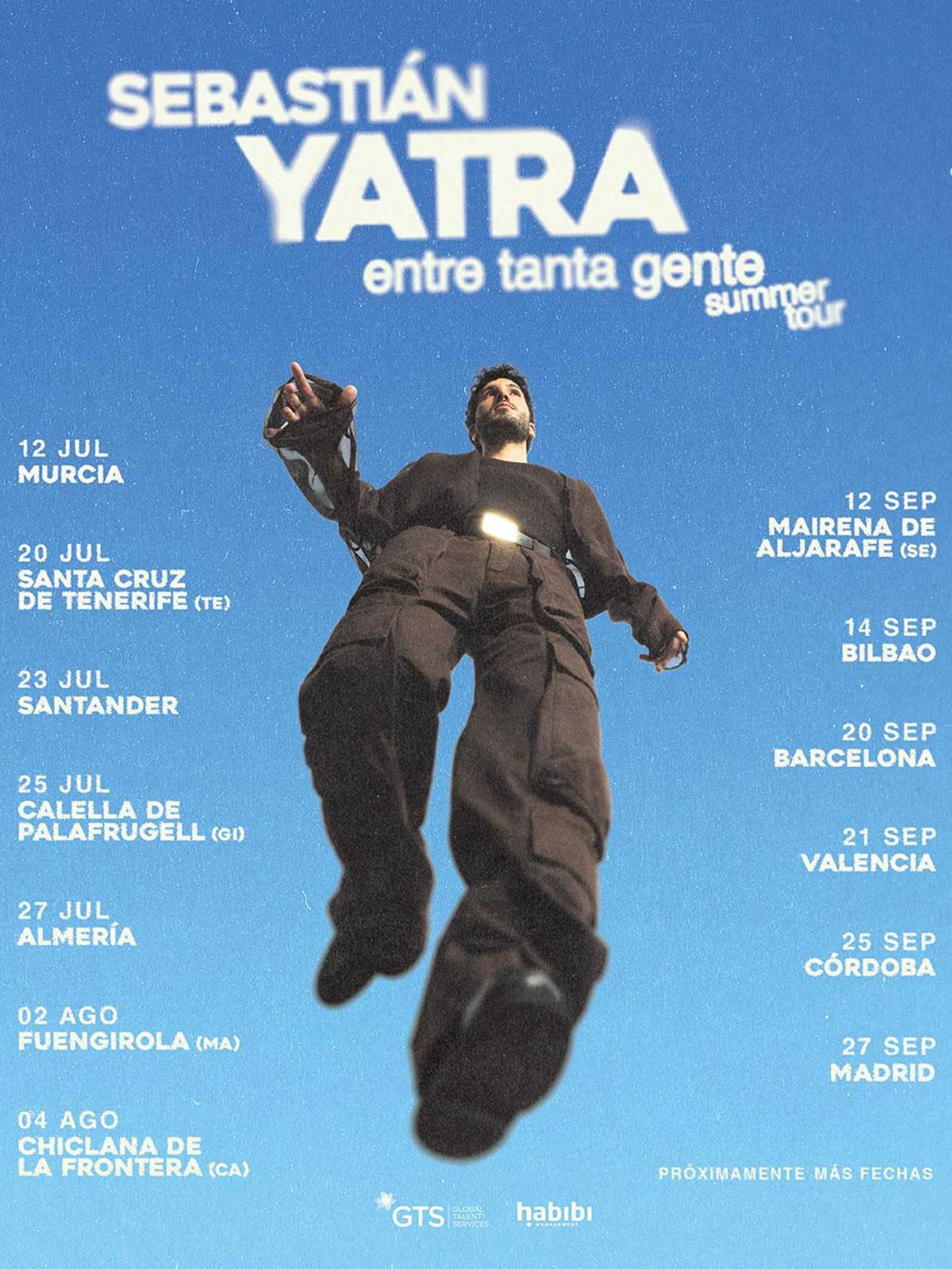 Cartel de la gira 'Entre tanta gente summer tour'.