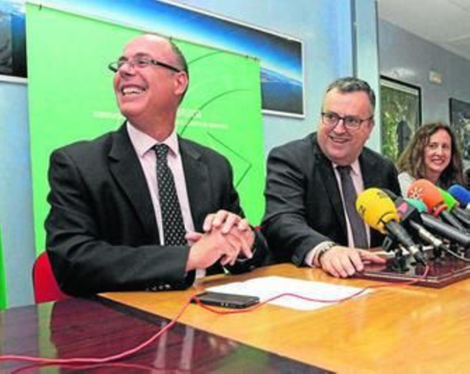 Miguel Pérez de la Blanca, Ángel Gavino y Remedios Palma.