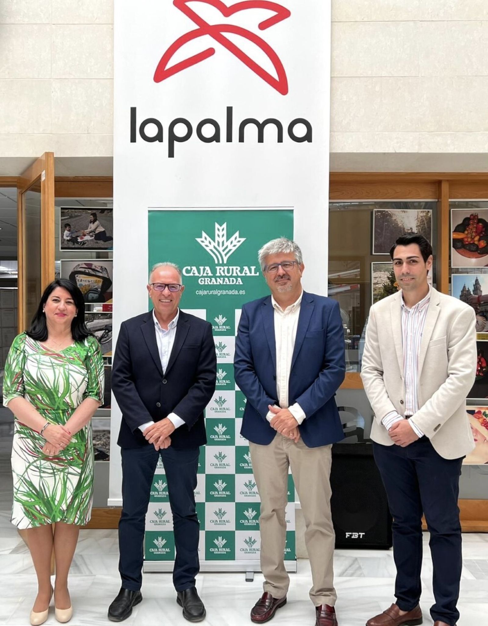 Marina González, Pedro Ruiz, José Aurelio Hernández y Luis Miguel Ortiz en La Palma