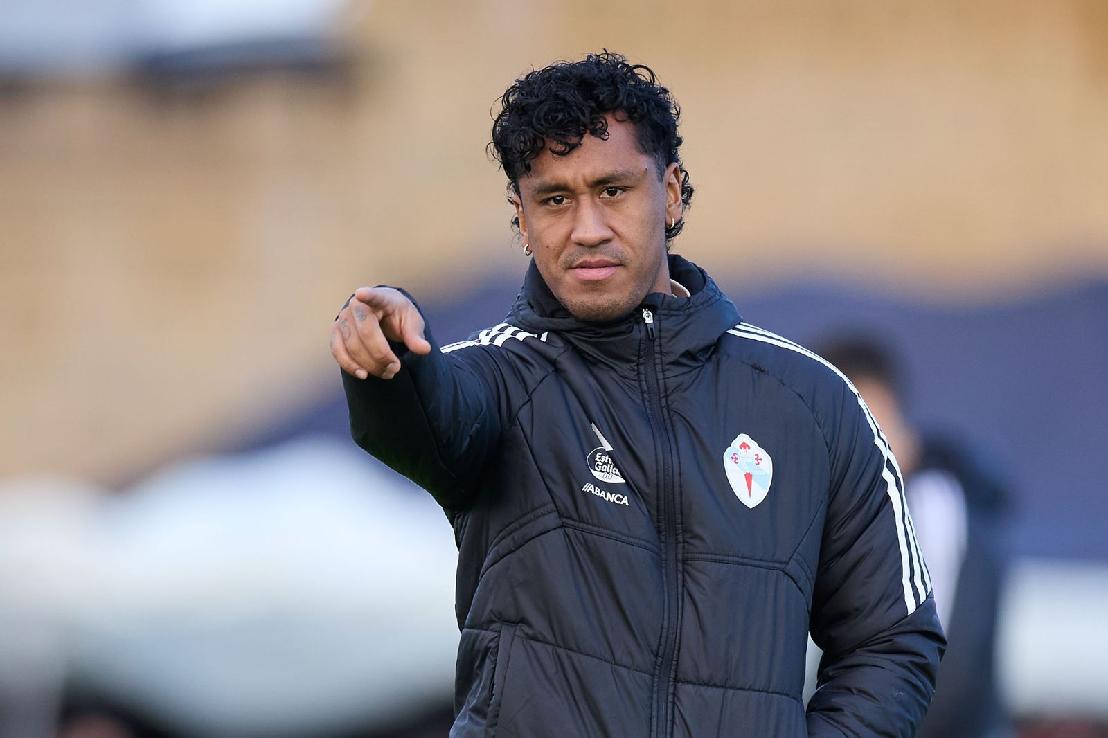 Renato Tapia, en un entrenamiento con el Celta.