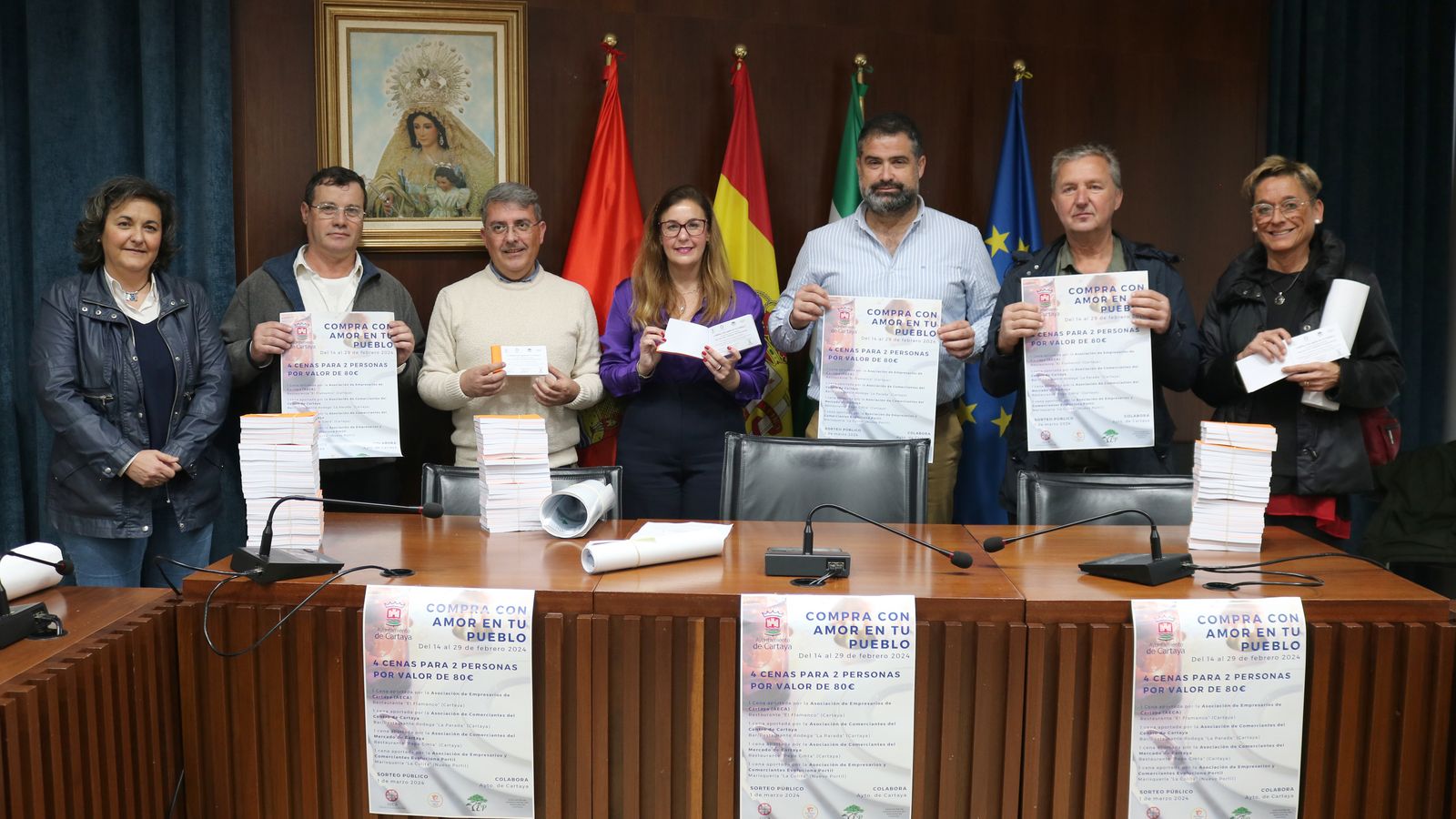 Presentación de la campaña en el Ayuntamiento de Cartaya