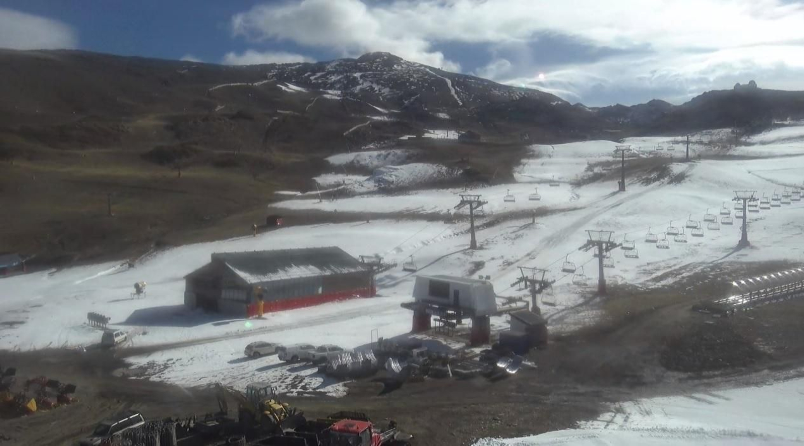 Imagen actual de la zona de Borreguiles, en la estación de esquí de Sierra Nevada