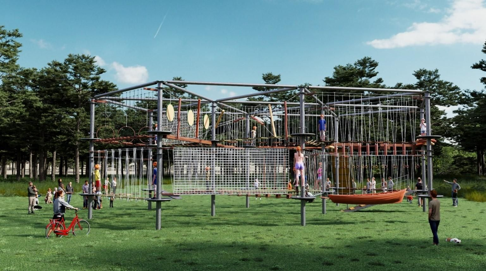 El nuevo parque multiaventura de Frailes.