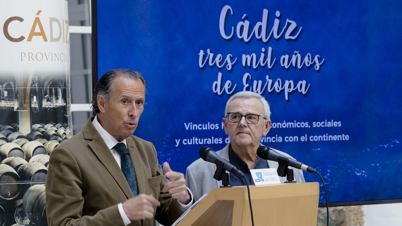 José María Román, vicepresidente de Diputación, durante su intervención.