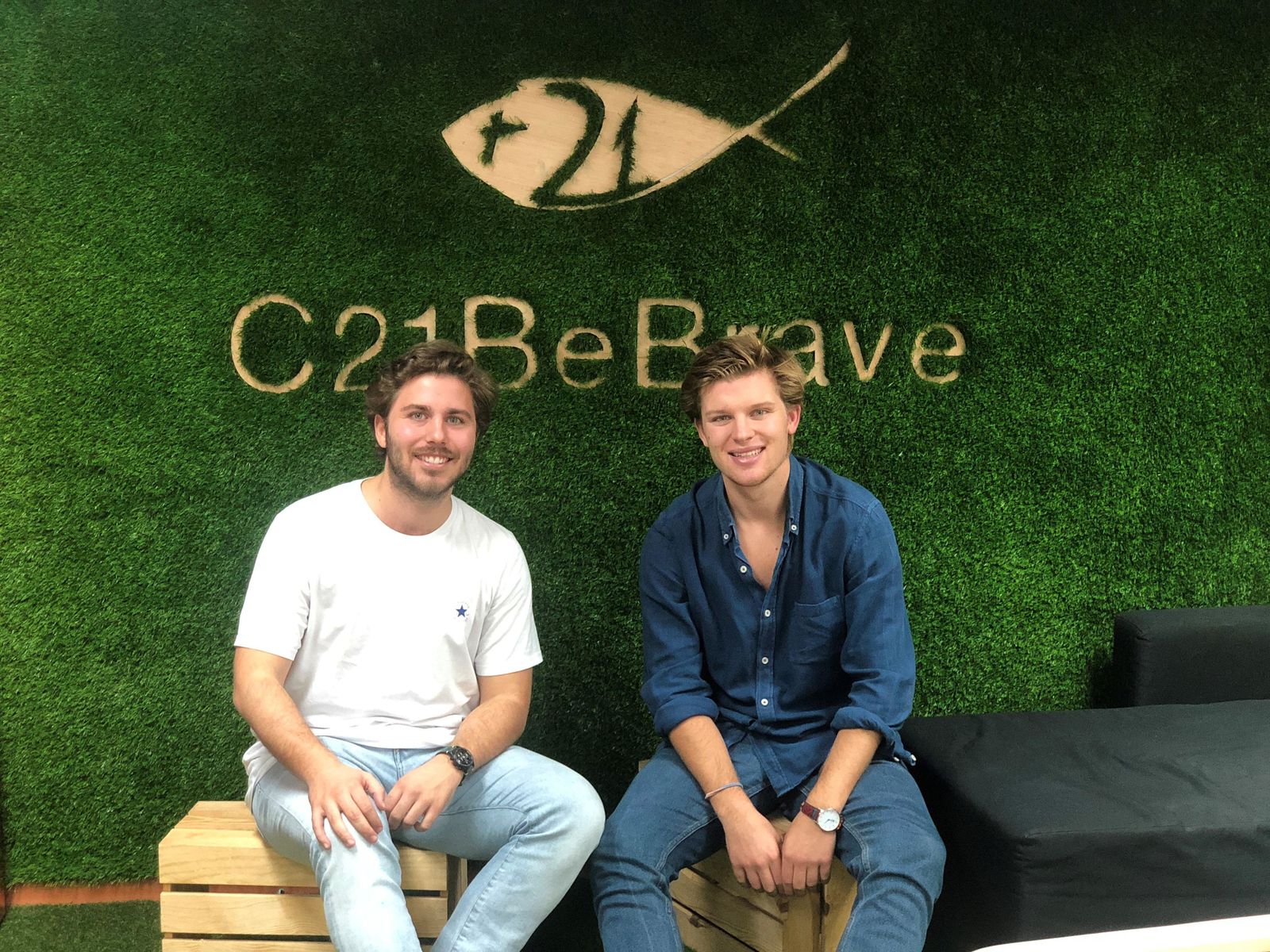 Raúl Hita y Rafael Muñoz, cofundadores de C21BeBrave.