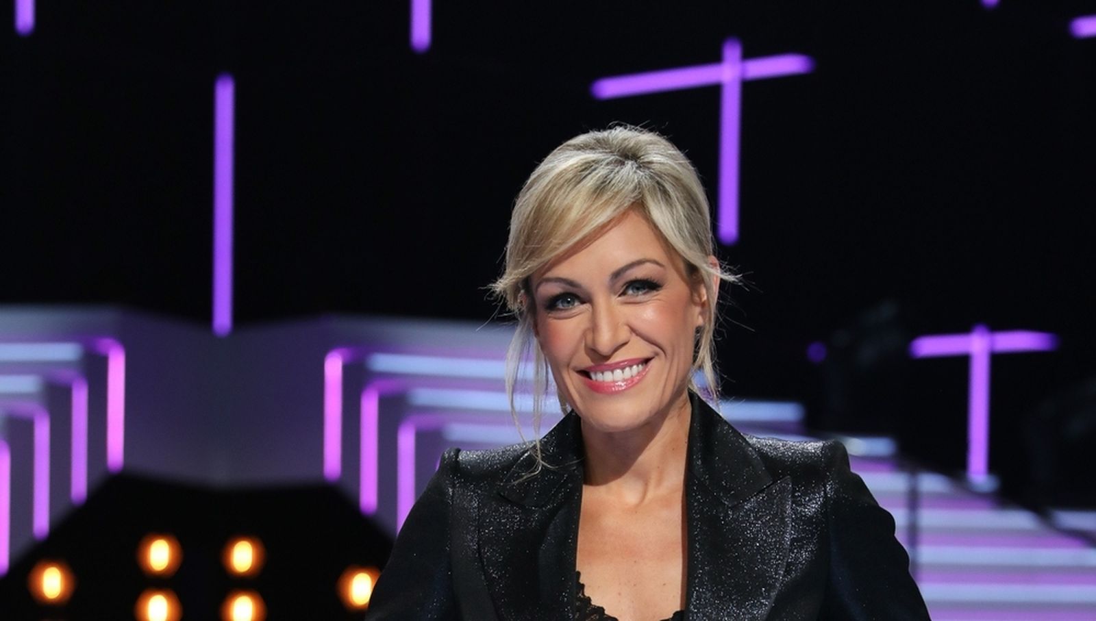 Luján Argüelles en el plató de 'Divididos¡