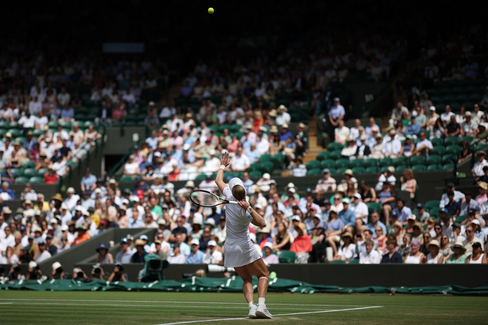 Las fotos de Wimbledon con las clasificaciones de Djokovic y Sinner