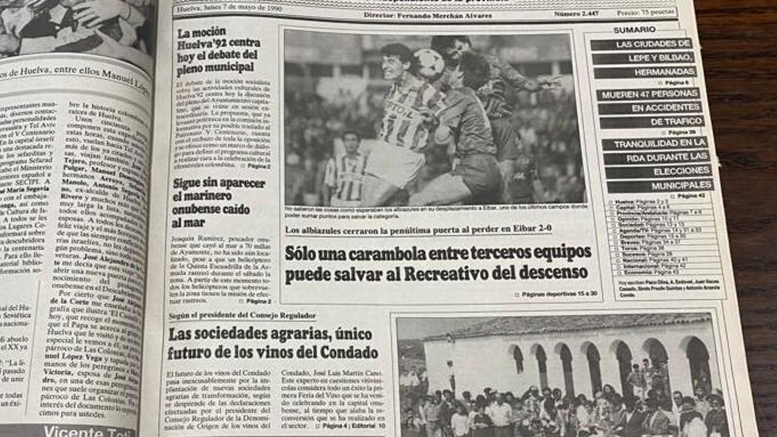 Recre en mayo de 1990