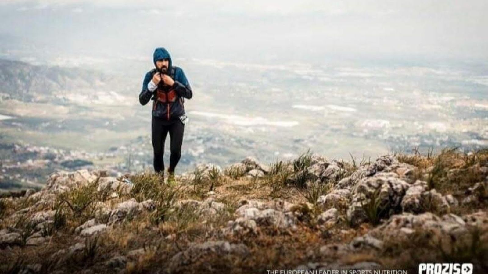 El corredor onubense en una de sus pruebas de trail
