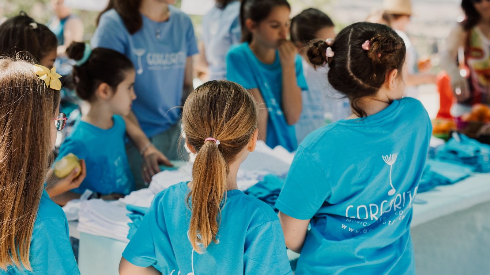 Alumnos de una actividad de Gorgoritos.