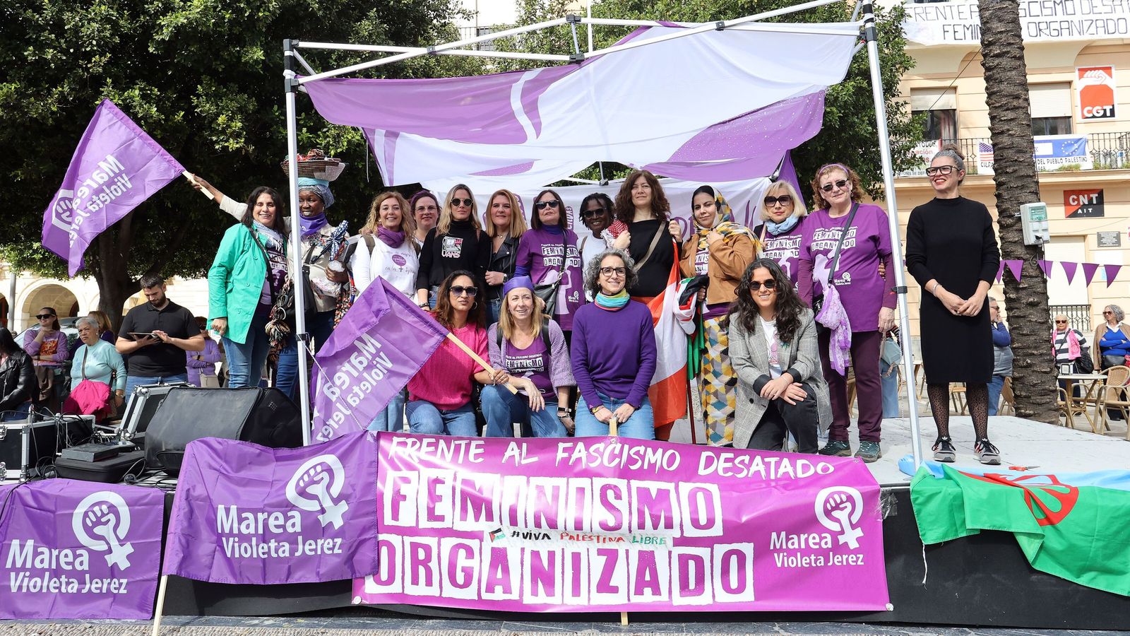 Imágenes de la manifestación en Jerez por el Día Internacional de las Mujeres