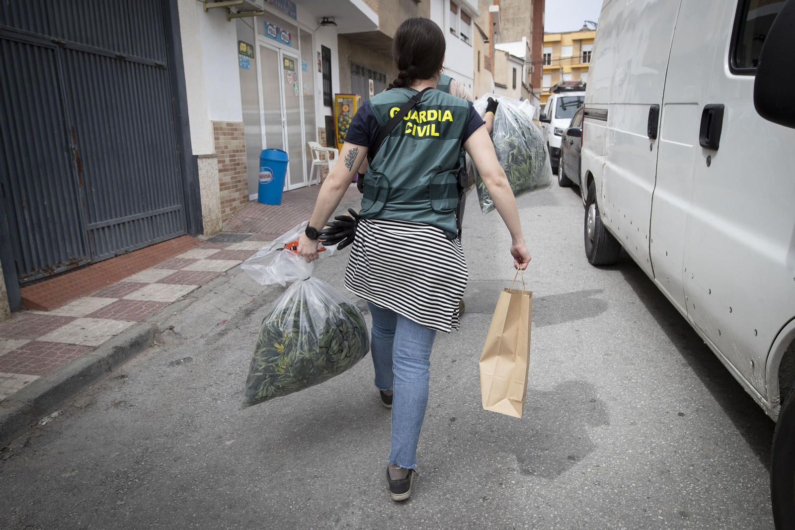 Fotos: un día de lucha contra la marihuana en Granada con la Guardia Civil de Pinos Puente