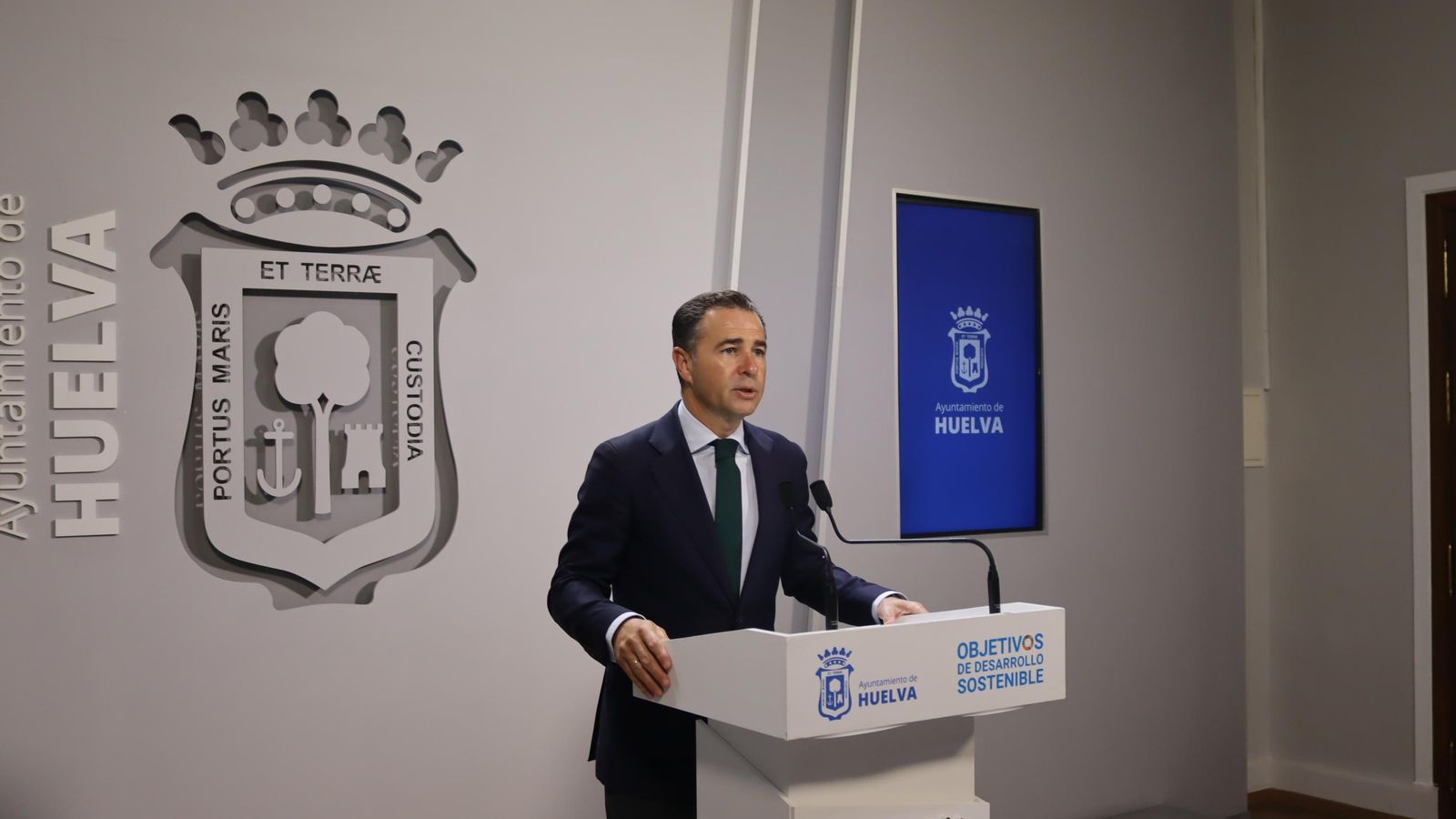 Felipe Arias, este lunes en rueda de prensa. Felipe Arias, este lunes en rueda de prensa.