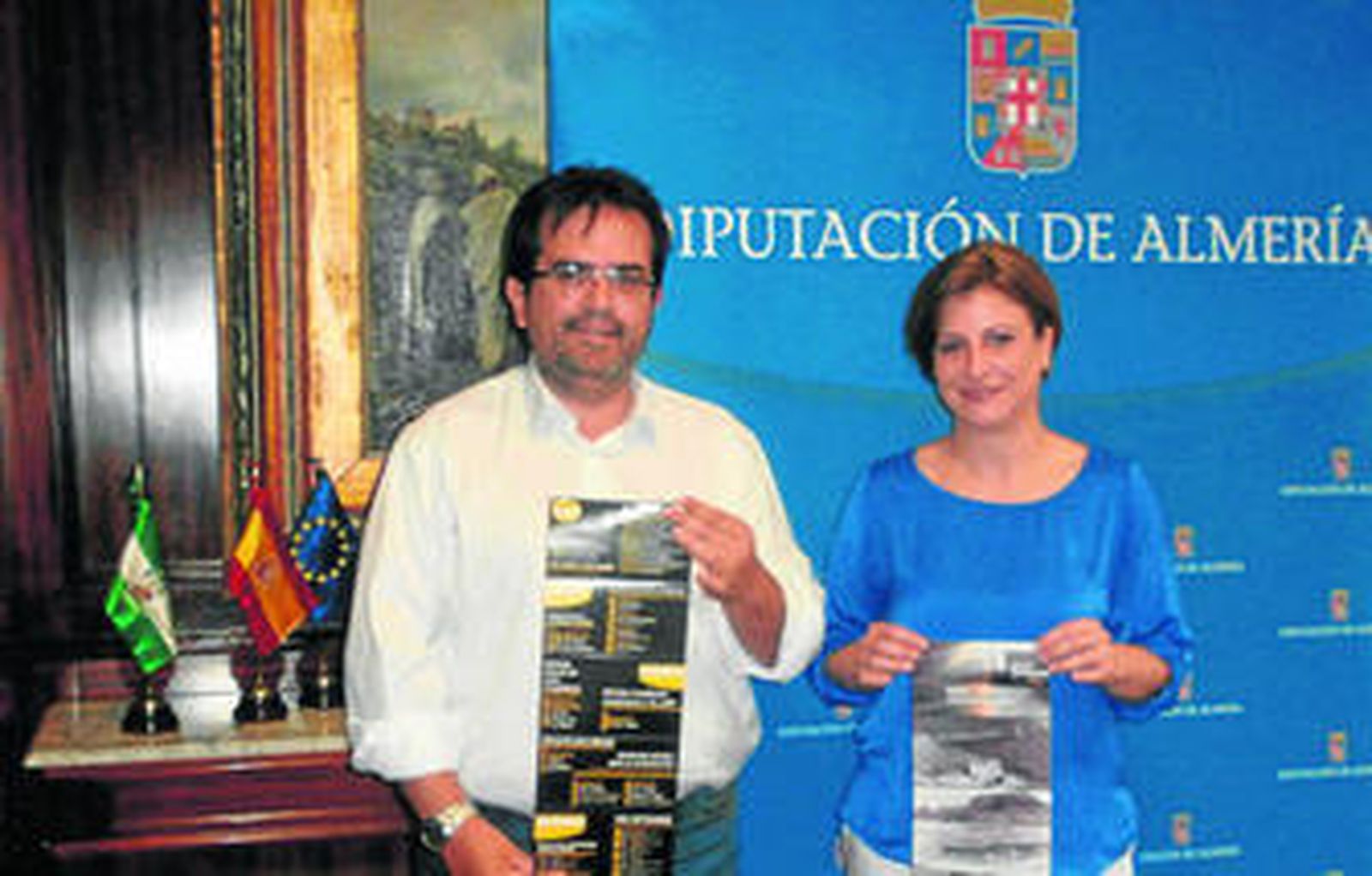 Antonio Jesús Rodríguez, alcalde de Níjar junto a la concejala Gema Garrido.