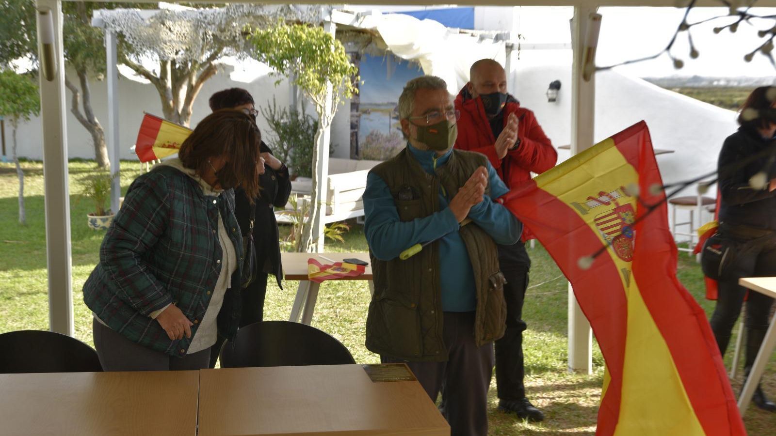Vox celebra el Día de la Constitución en la salina San Vicente.