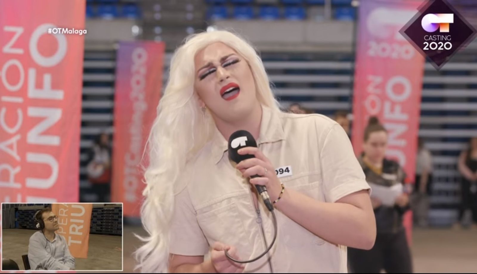 Un transformista almeriense en la final del casting de Operación Triunfo.