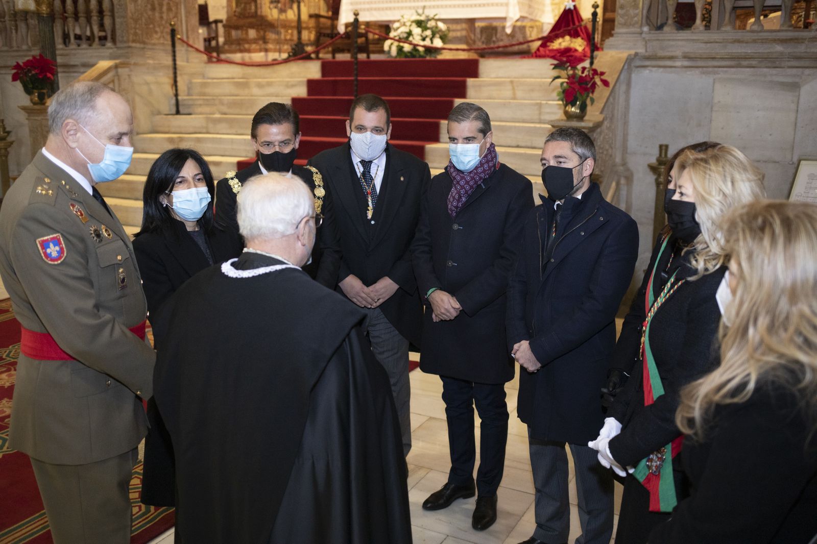 Fotos de la Toma de Granada: La tremolación más íntima del Pendón en el interior de la Capilla Real